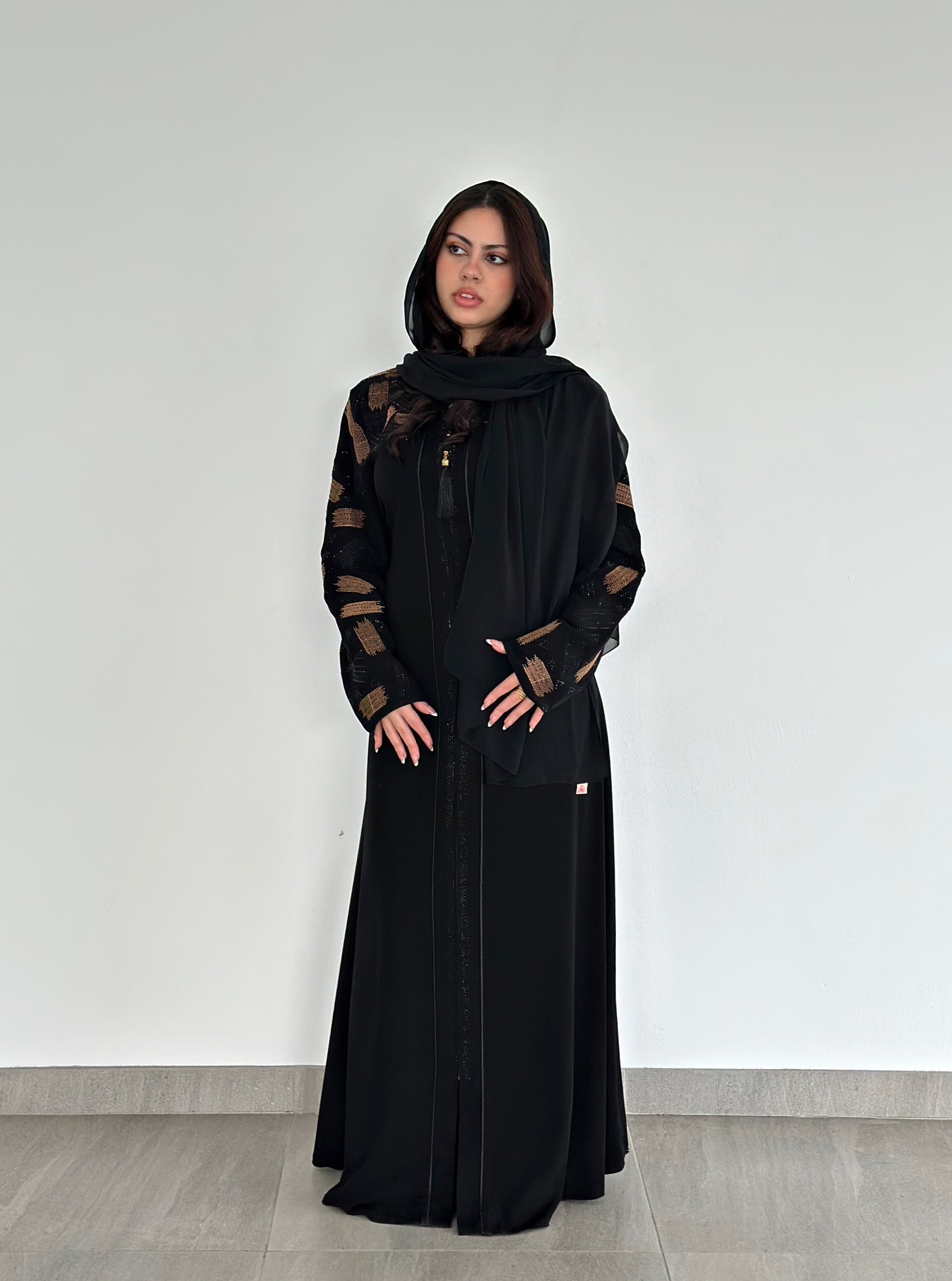 The Noir Mosaic Katalia Abaya
