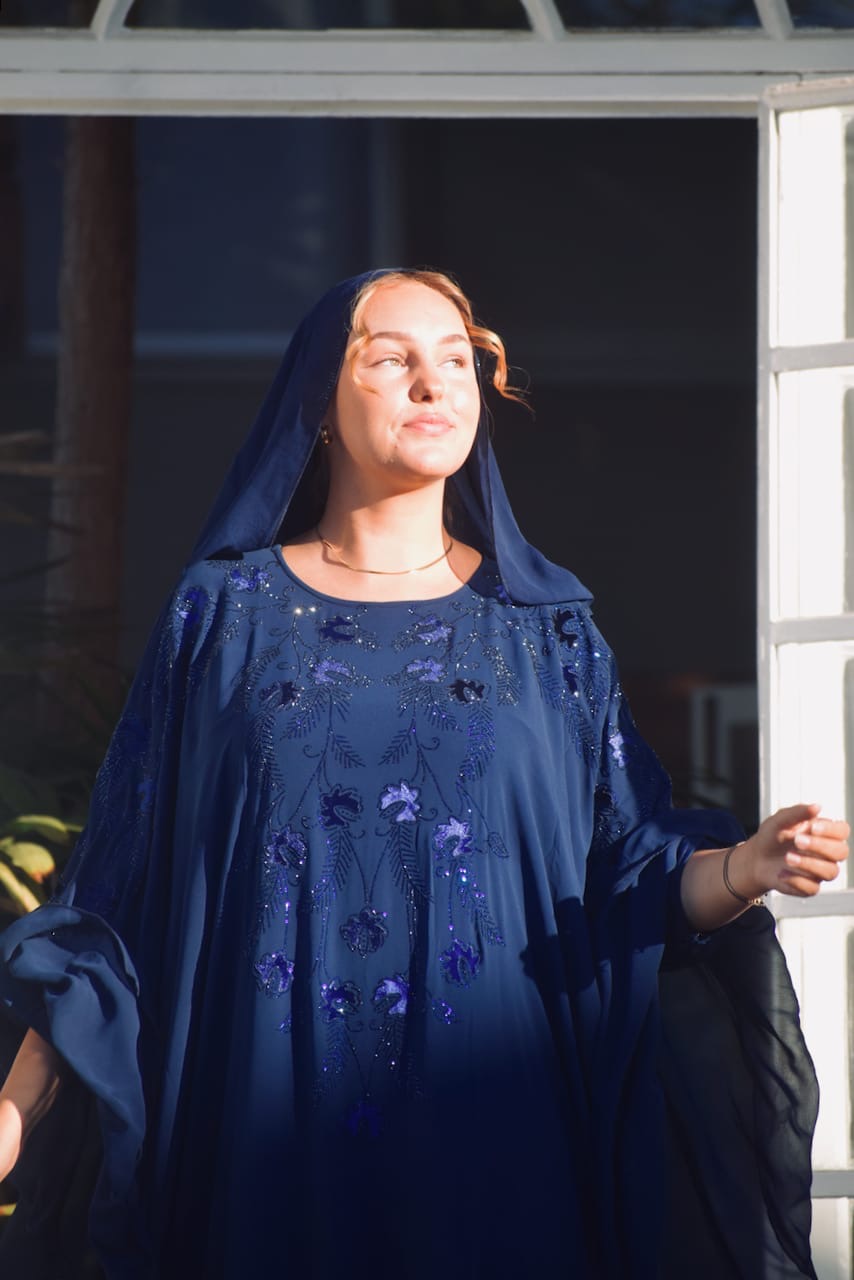 The Flutter Embellished Butterfly Abaya