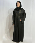 Open Throw Panel Fringe Abaya