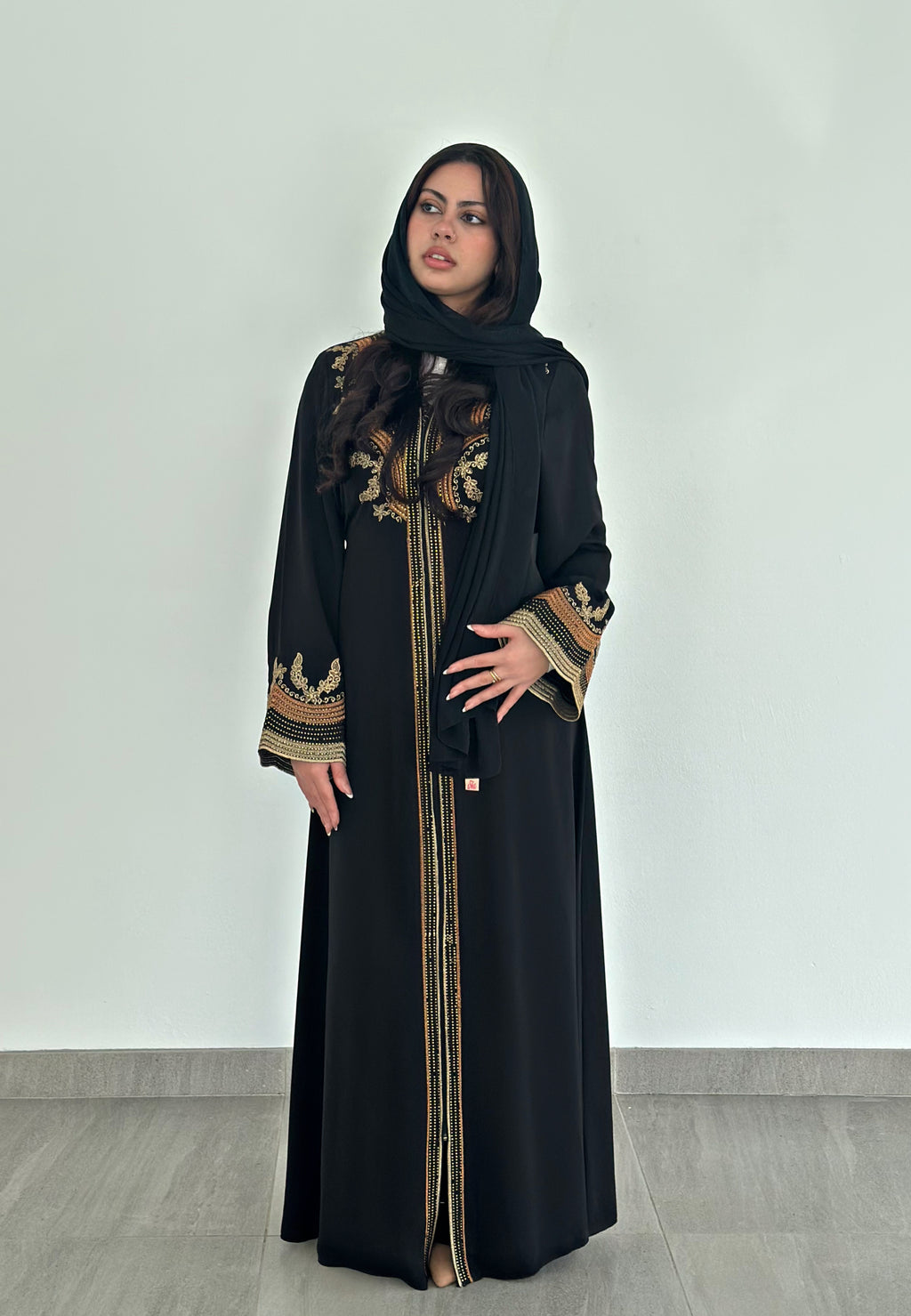 Safiya Embroidered Royal Abaya