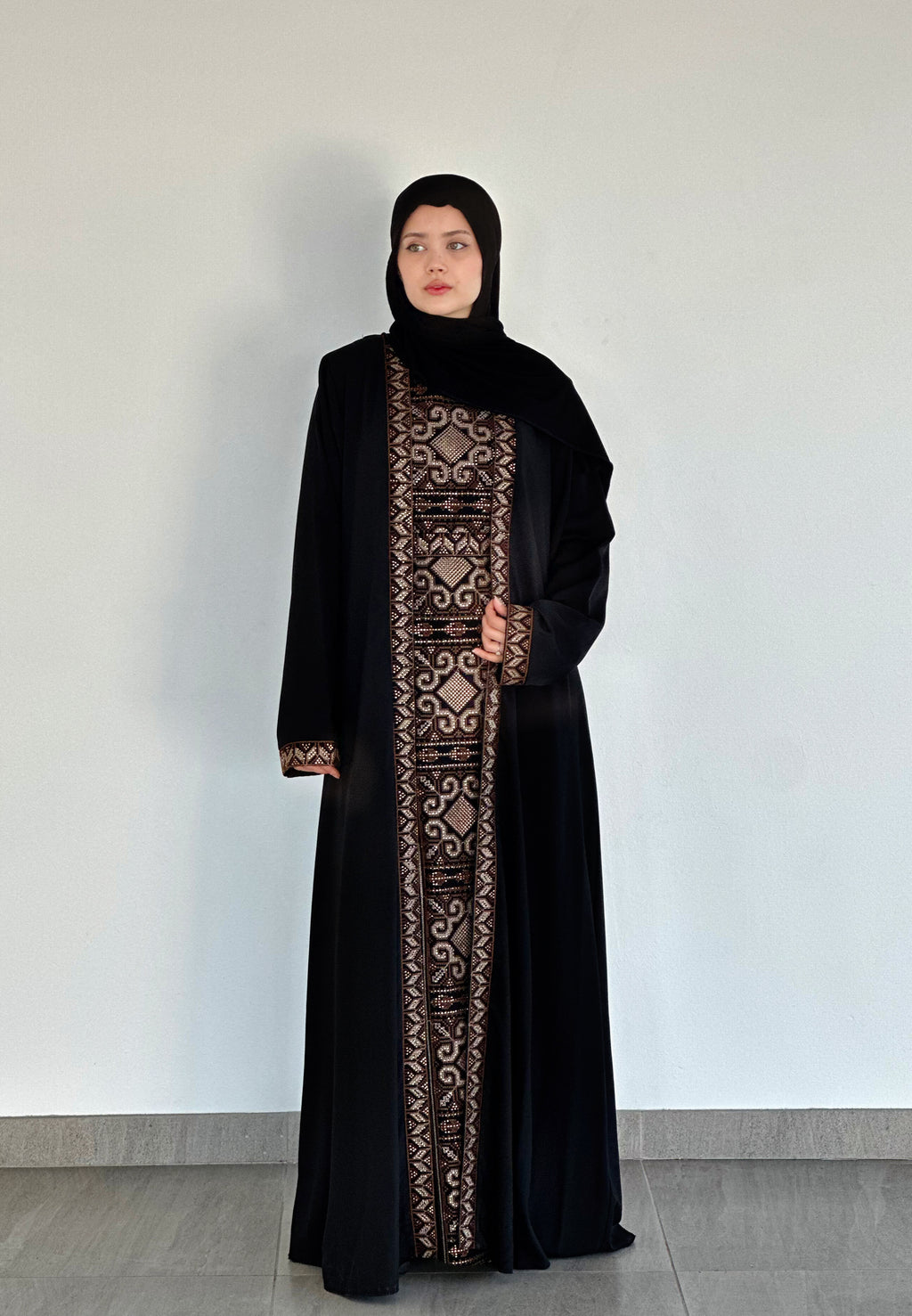 The Ephesus Kilim Layered Abaya