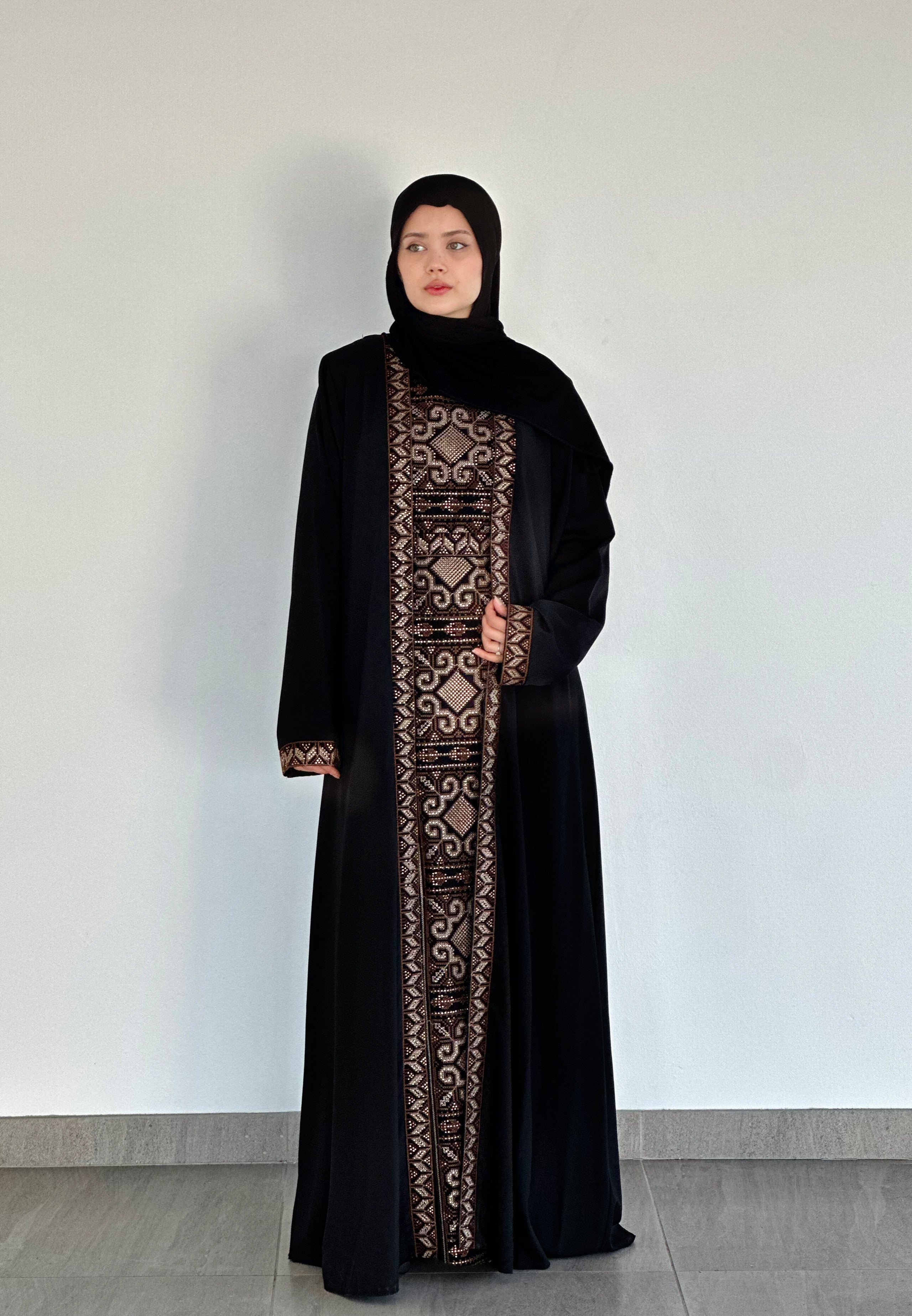 The Ephesus Kilim Layered Abaya