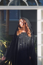 The Flutter Embellished Butterfly Abaya