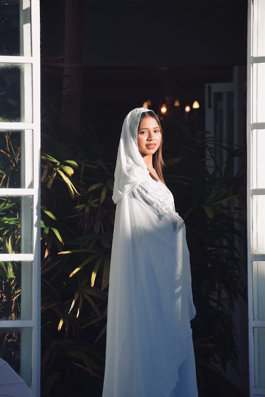The Flutter Embellished Butterfly Abaya