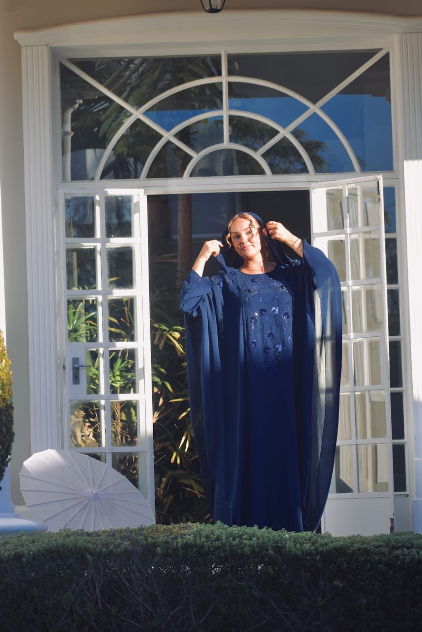 The Flutter Embellished Butterfly Abaya