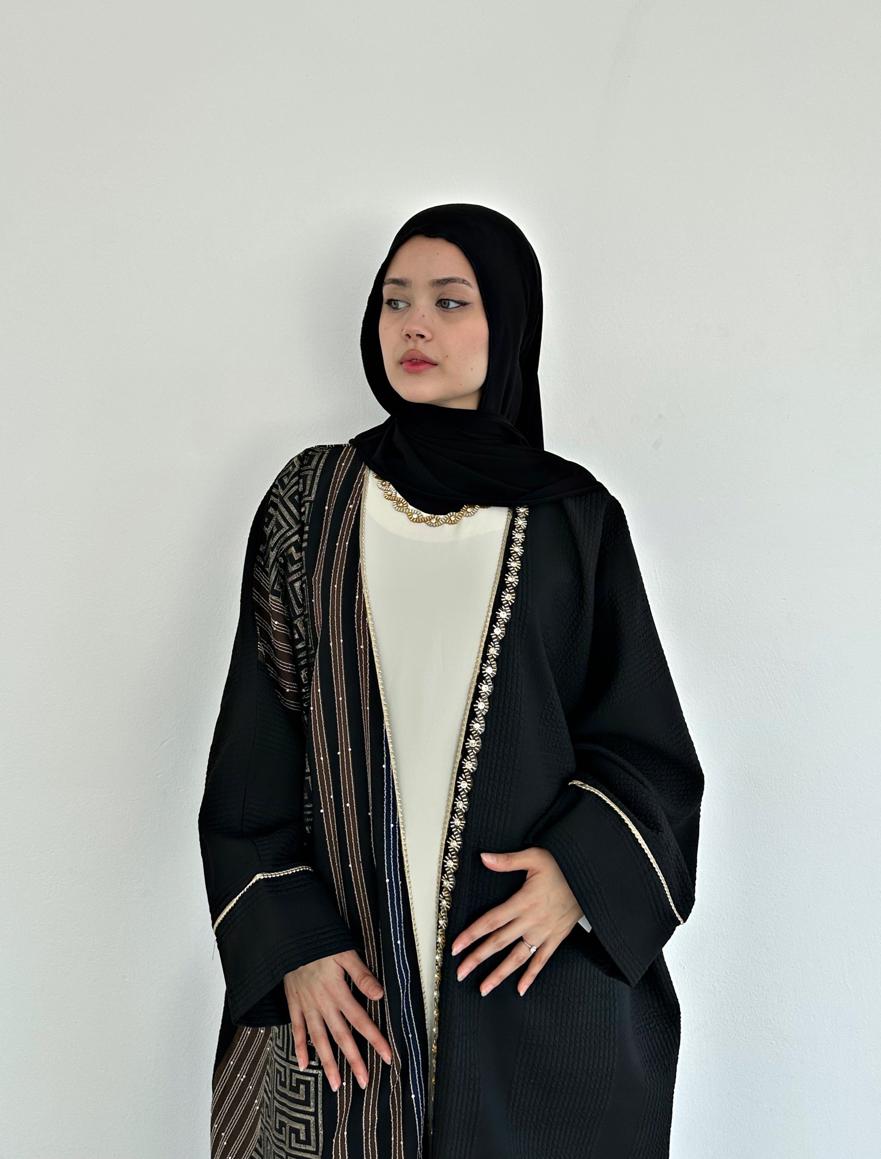 Elif Geometric Abaya set