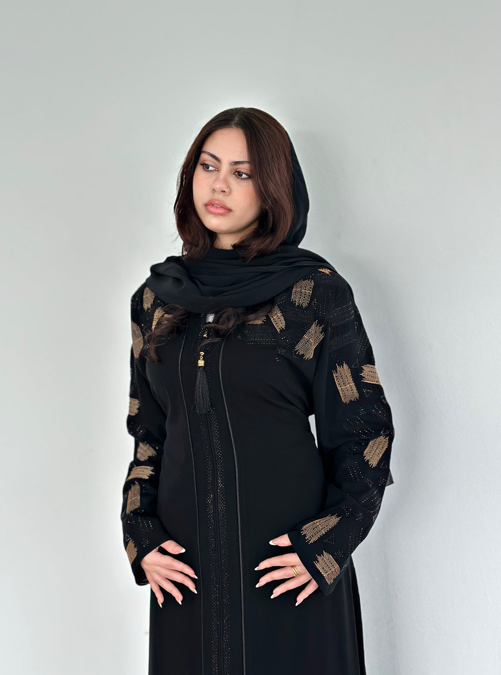 The Noir Mosaic Katalia Abaya
