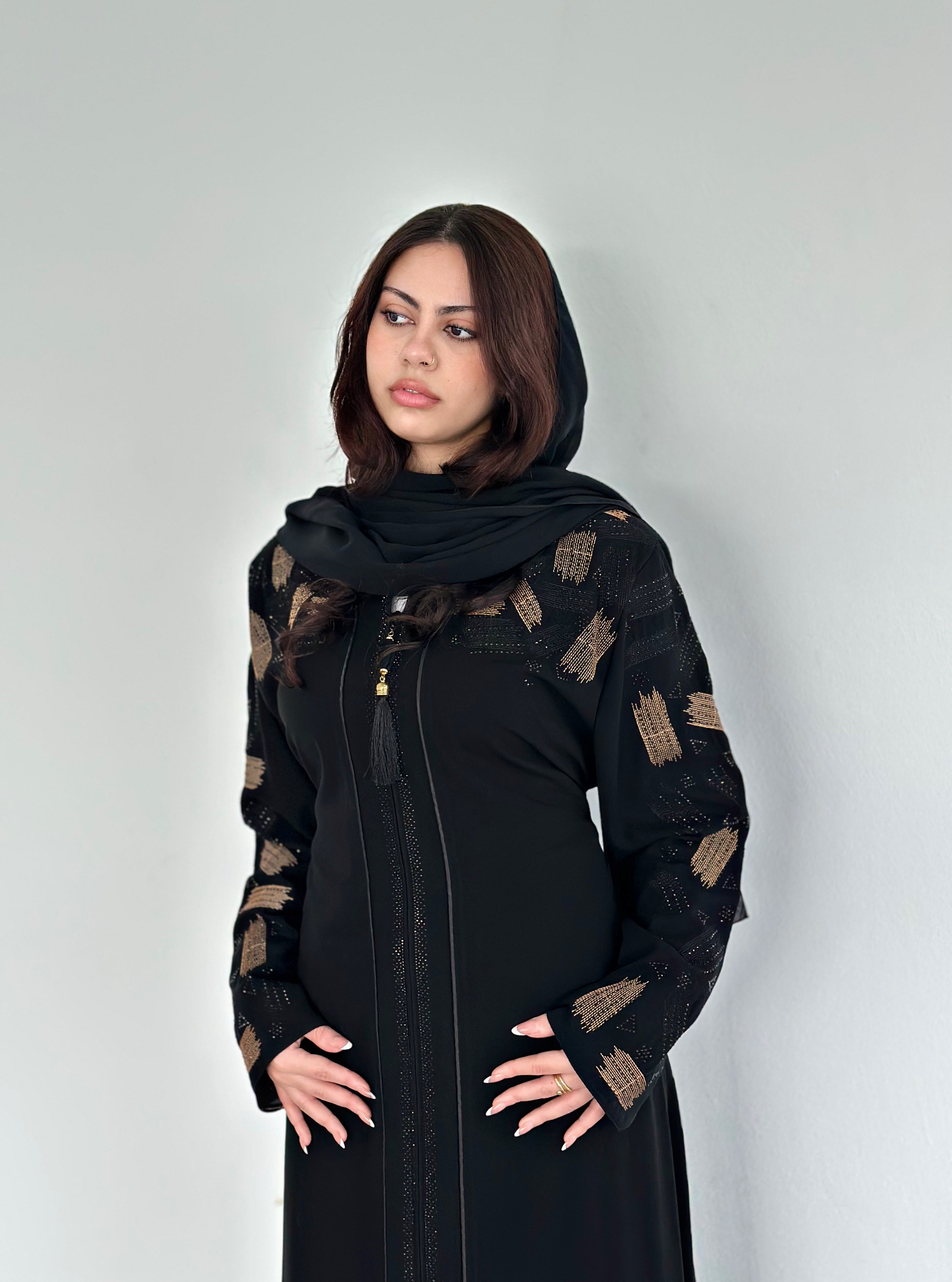 The Noir Mosaic Katalia Abaya