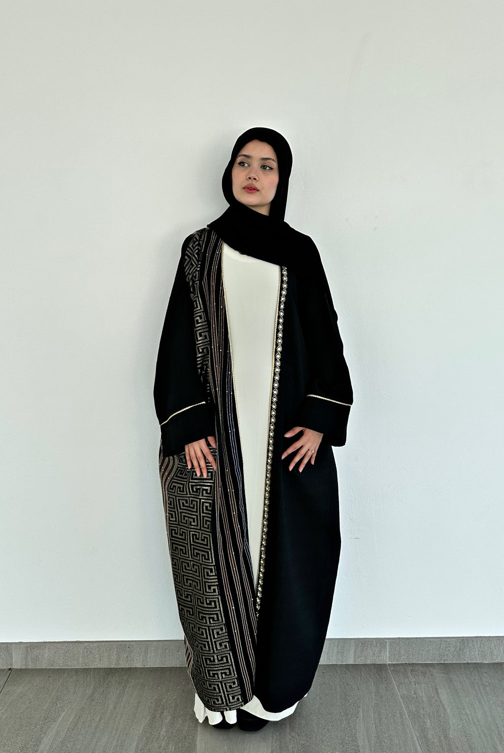 Elif Geometric Abaya set