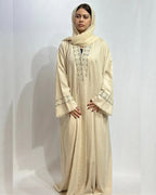 Open Throw Panel Fringe Abaya
