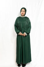 Layl Al Nujūm Pearl-Studded Sleeve Abaya