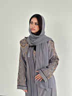 Seline Grey Abaya