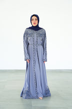 The Anatolian Olive And Blue Abaya