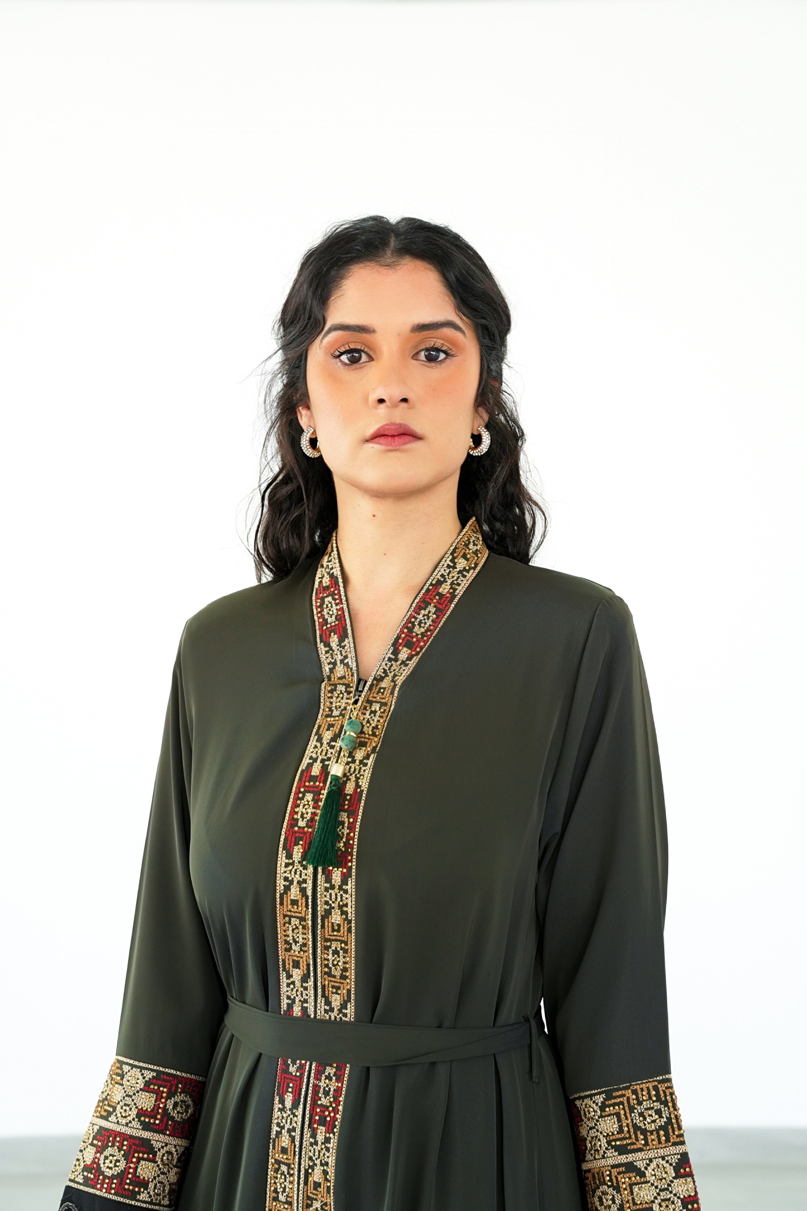 The Ottoman Heritage Green Abaya