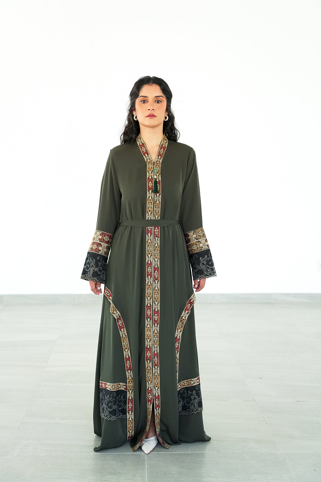 The Ottoman Heritage Green Abaya