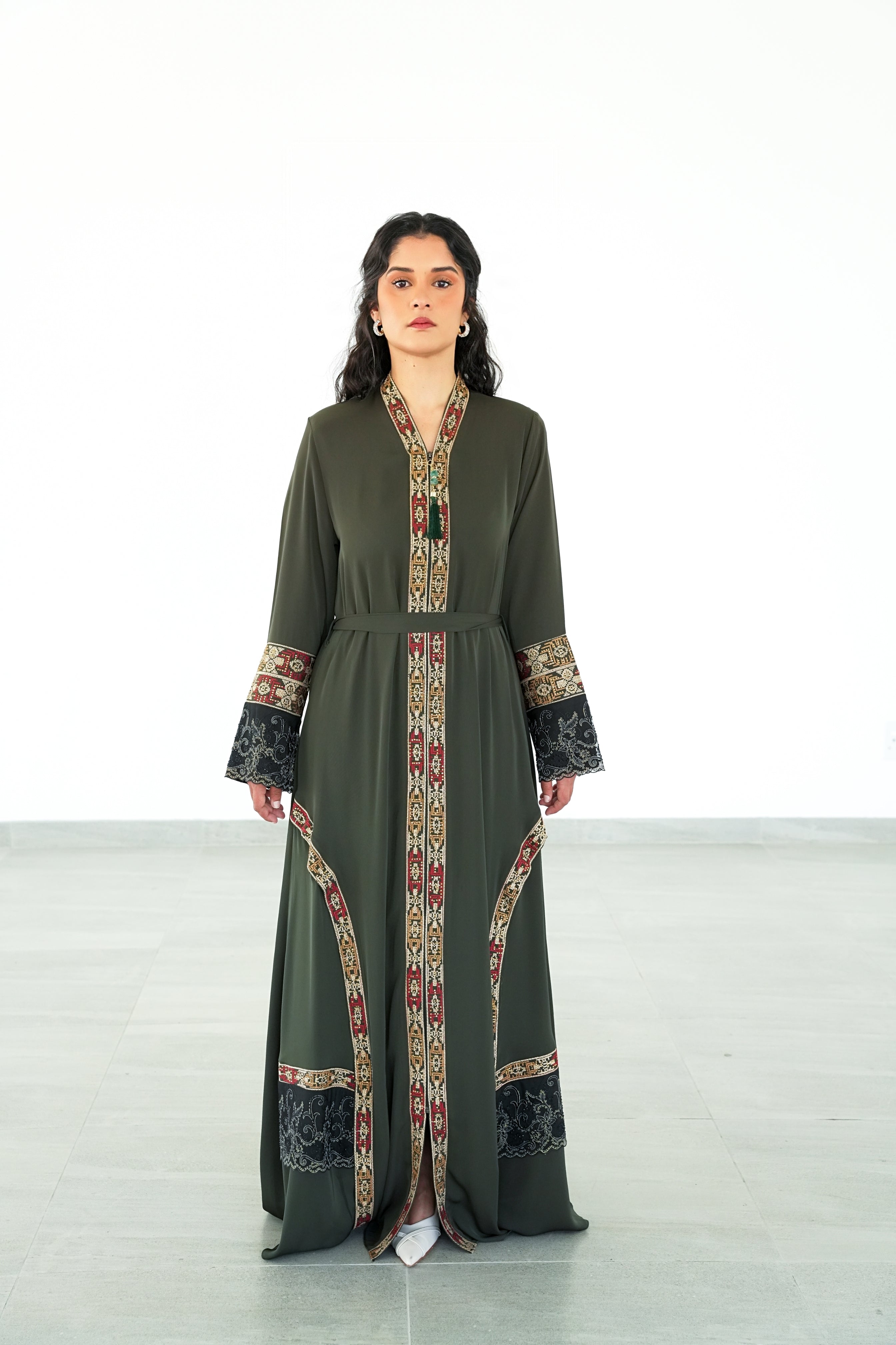 The Ottoman Heritage Green Abaya