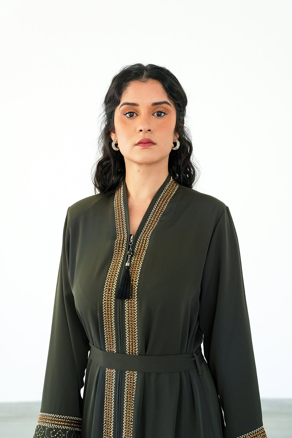 The Veridian Bronze Tapestry Abaya