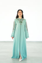 The Mint Botanical Hooded Abaya