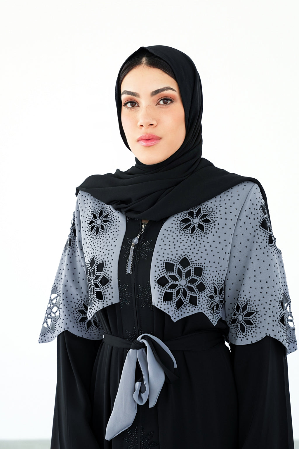 The Galata Grey  Abaya