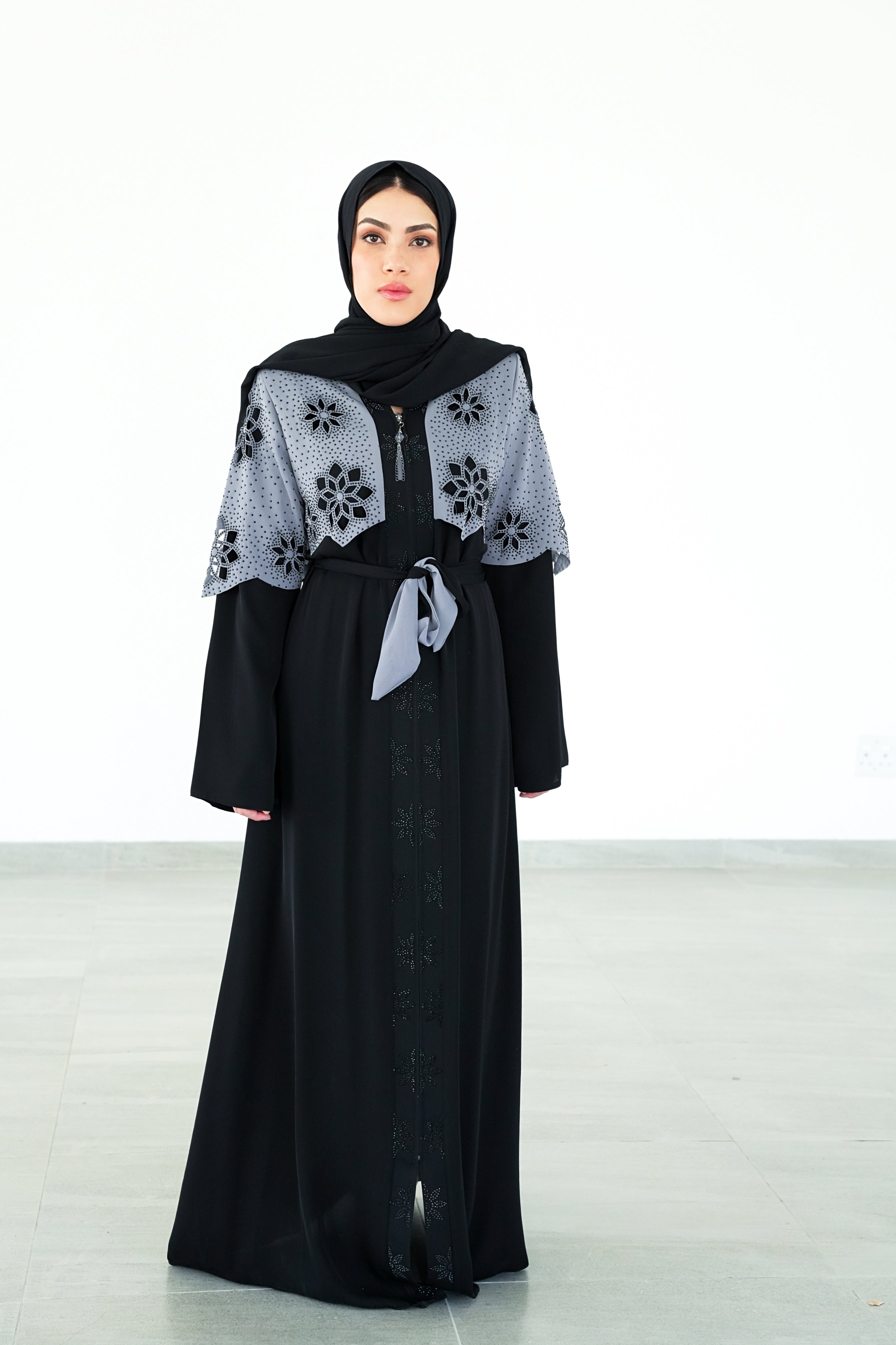 The Galata Grey  Abaya