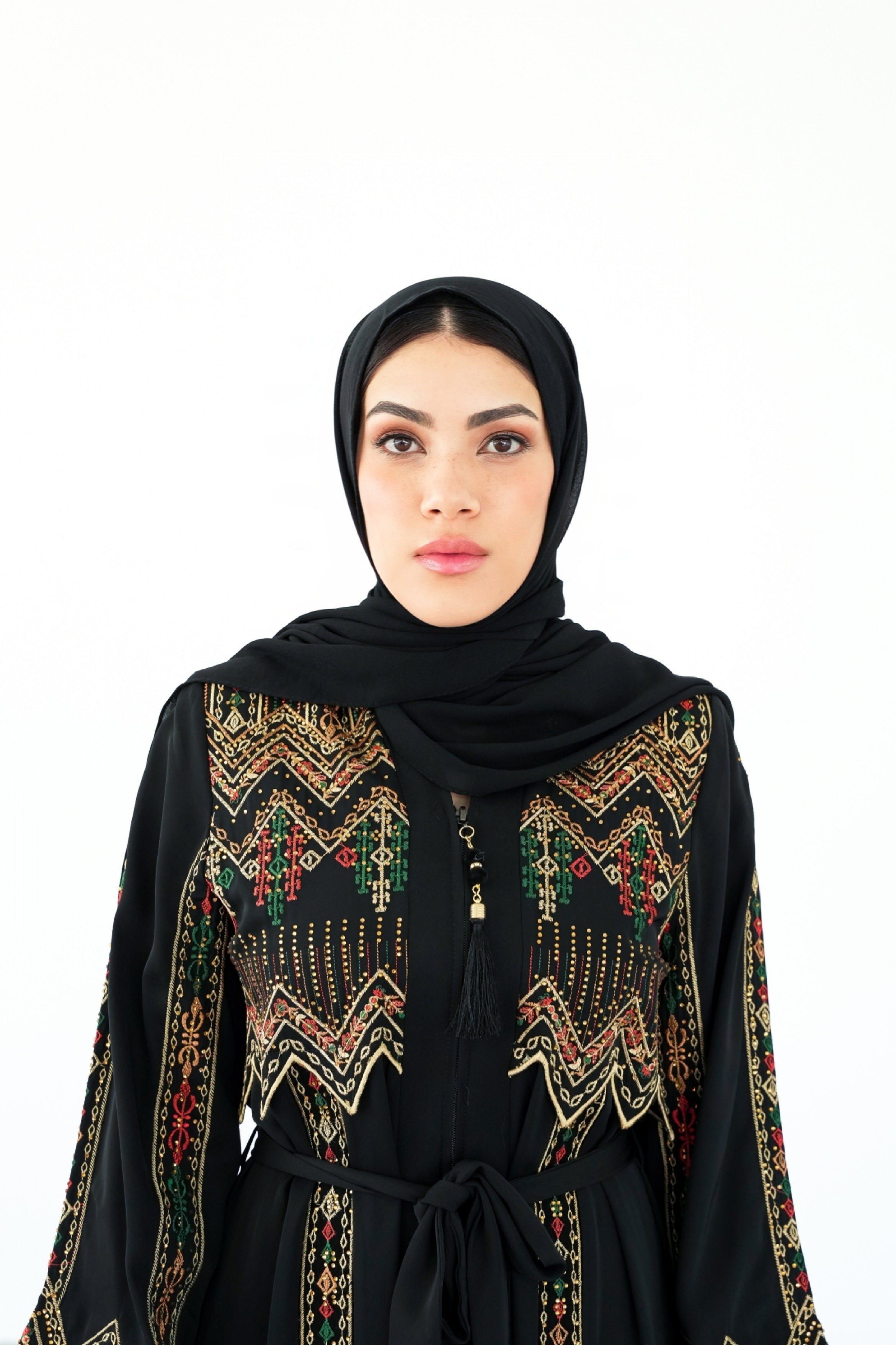 The Nomad Geometric Abaya