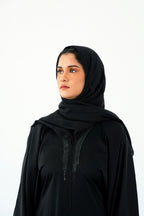 The Onyx Hematite Luxe Abaya