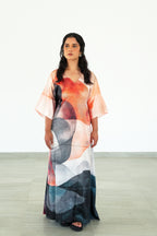 The Terracotta Abstract Kaftan