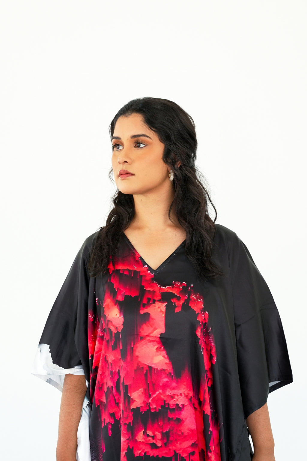 The Red Horizon Satin Kaftan