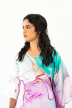 The Azure Orchid Kaftan