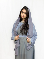 Layl Al Nujūm Pearl-Studded Sleeve Abaya