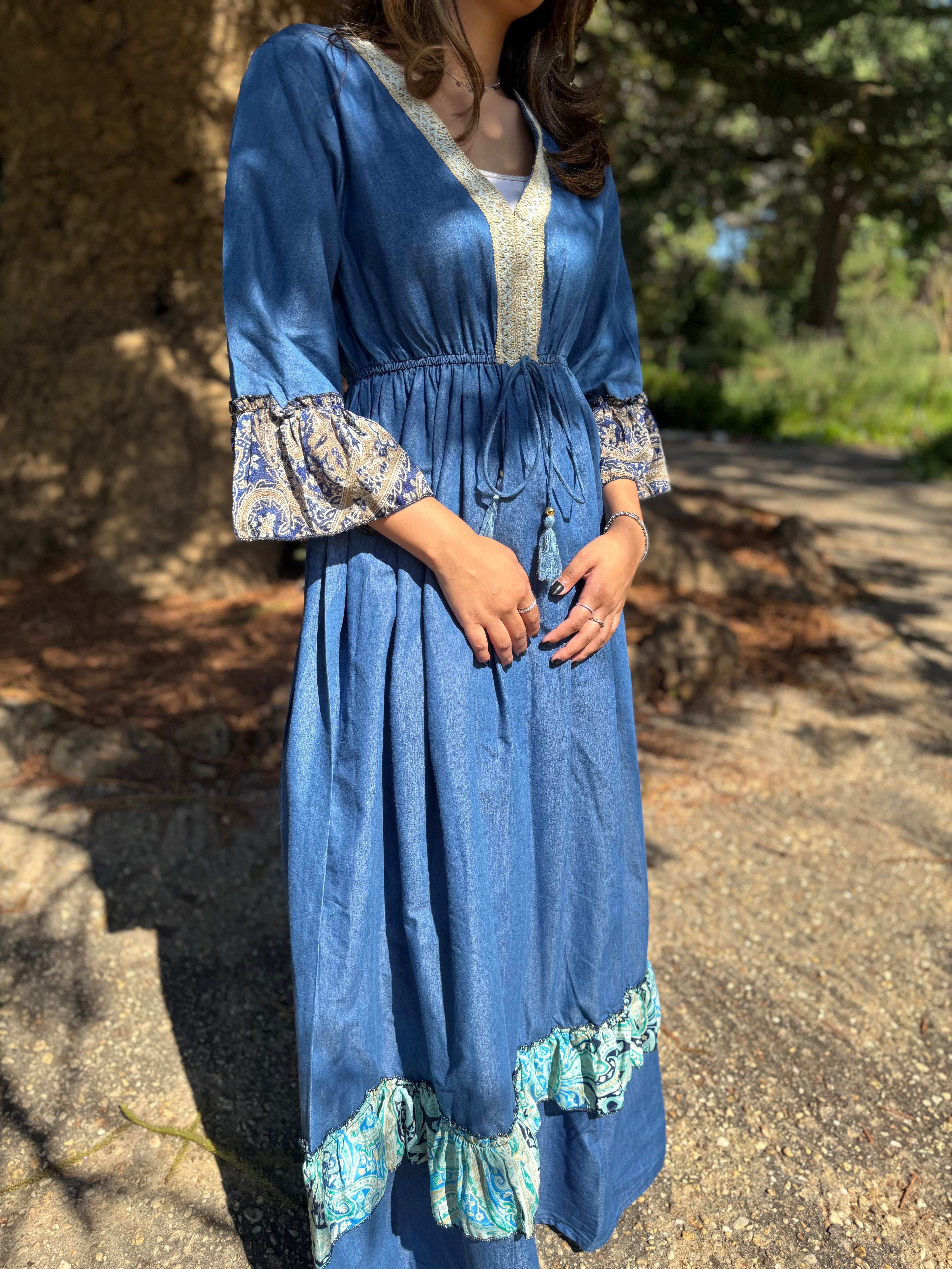 Indigo Boho Dress