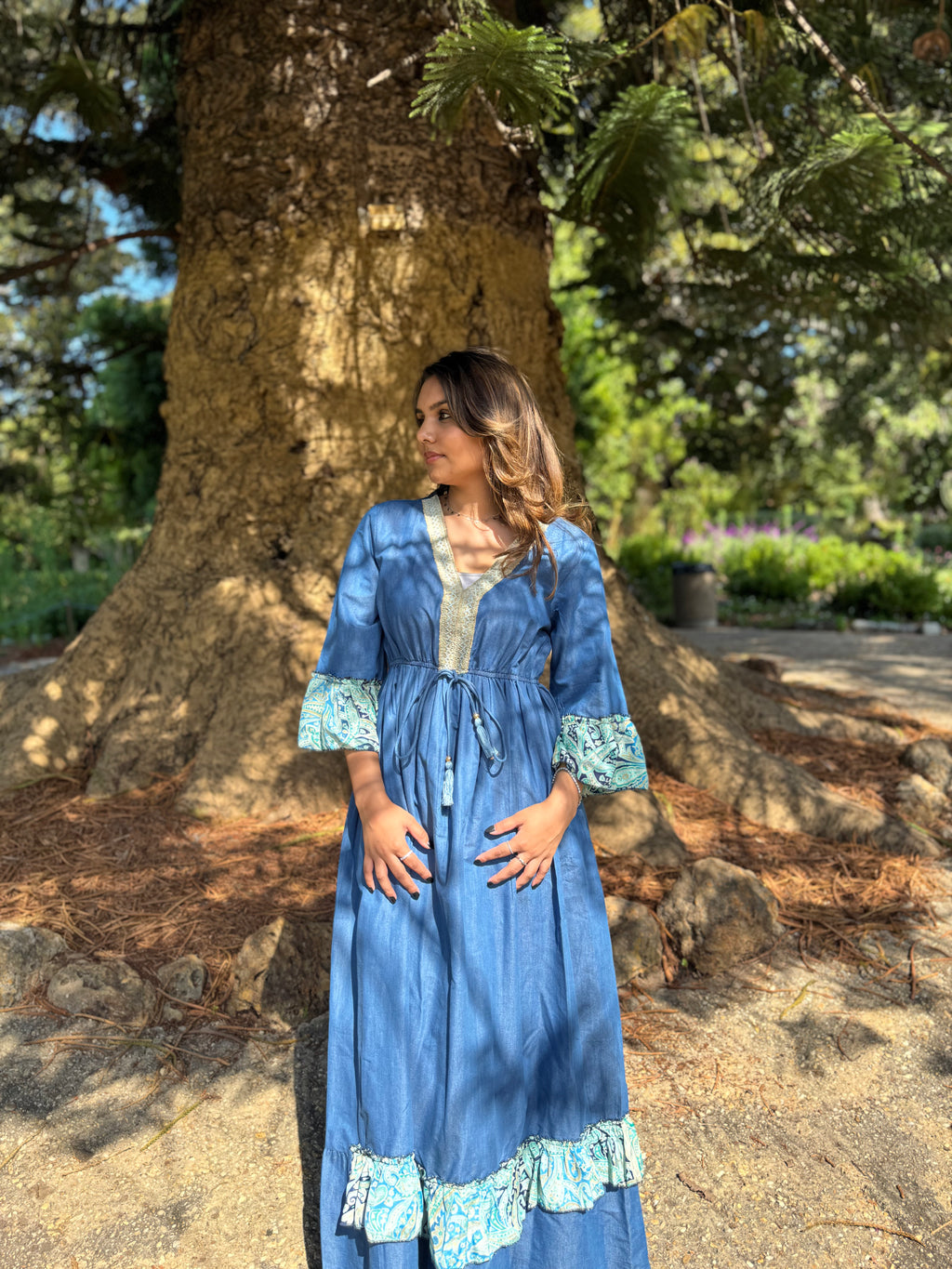 Indigo Boho Dress