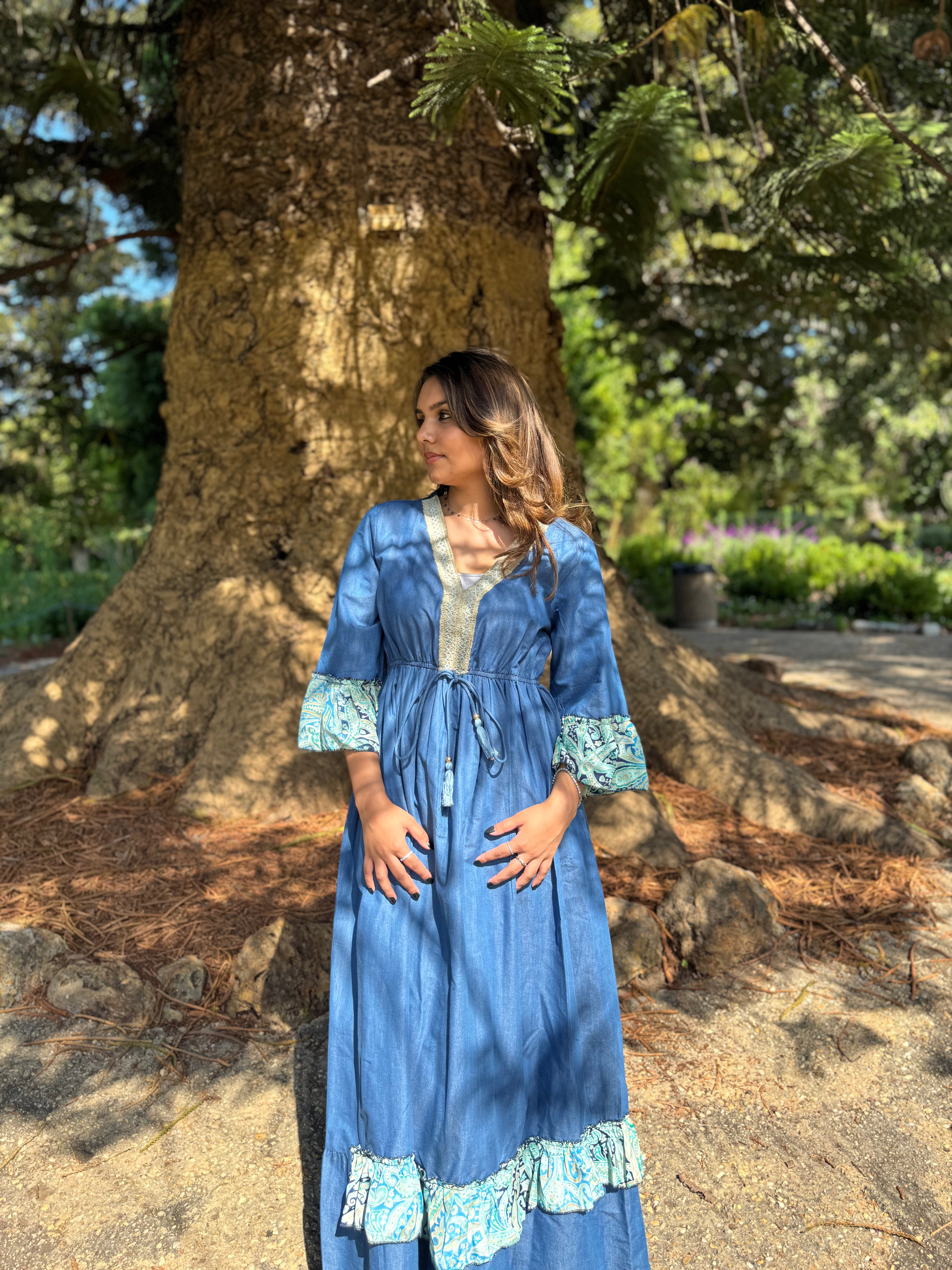 Indigo Boho Dress