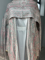 Ornamental Veil Pashmina(white inner)