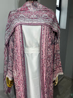 Ornamental Veil Pashmina(white inner)