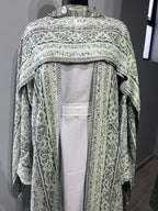 Ornamental Veil Pashmina(white inner)