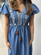 Sahara Stitch Denim Dress