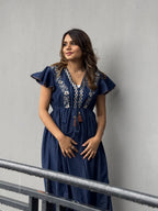 Sahara Stitch Denim Dress