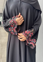 Midnight Bloom Abaya