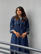 Zahara Panelled Denim Dress