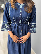 Zahara Panelled Denim Dress