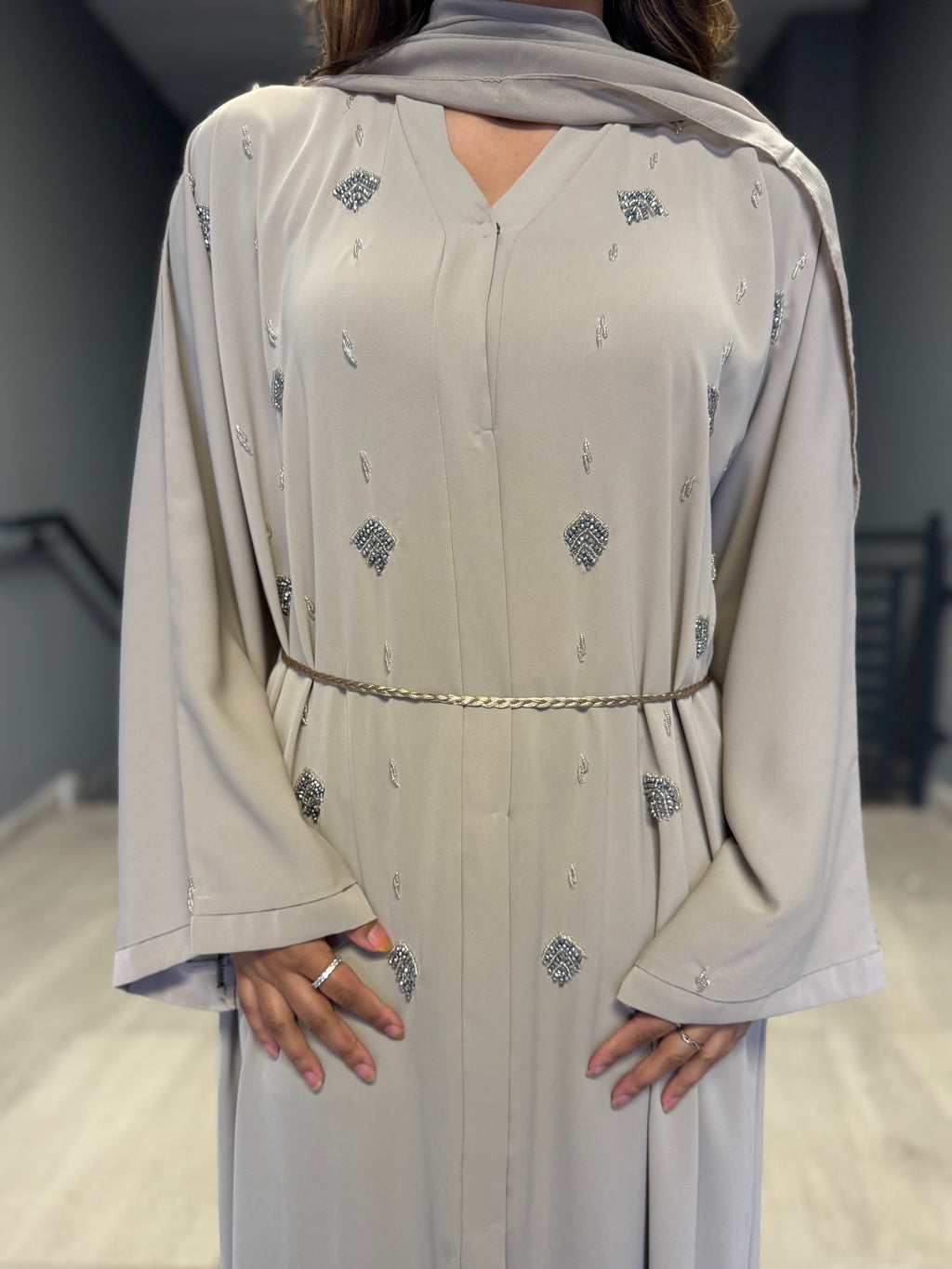 Luxe Bead Abaya