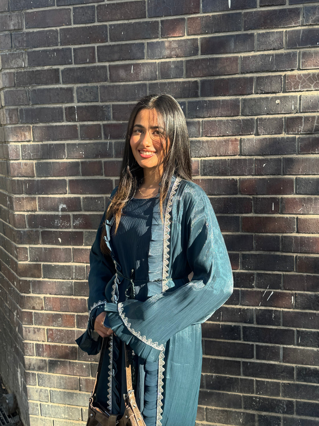 Teal Royale Abaya