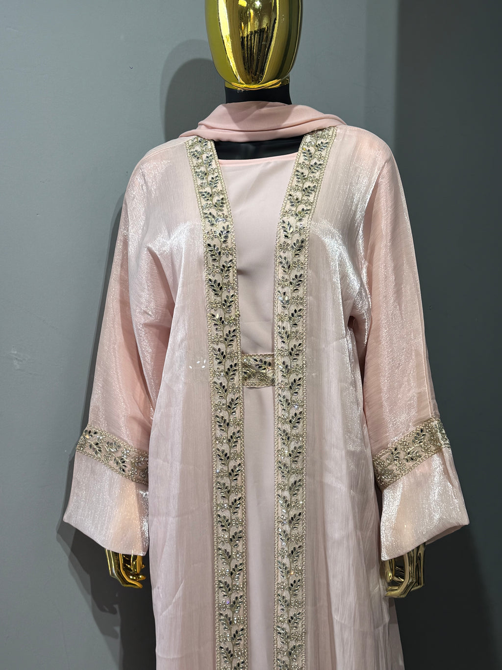 Samt Al Sultana Panel Open Abaya