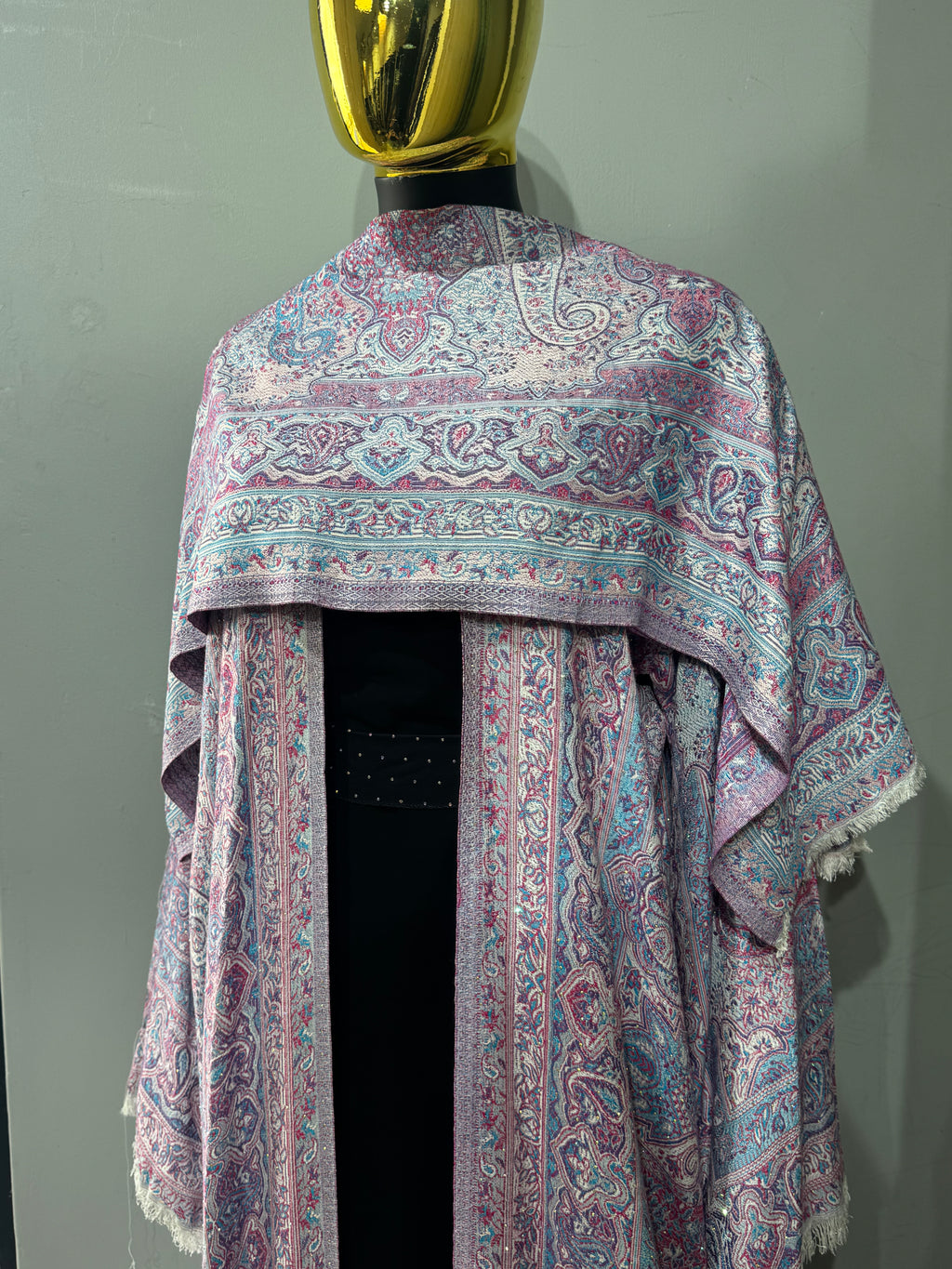 Imperial Motif Pashmina(black inner)