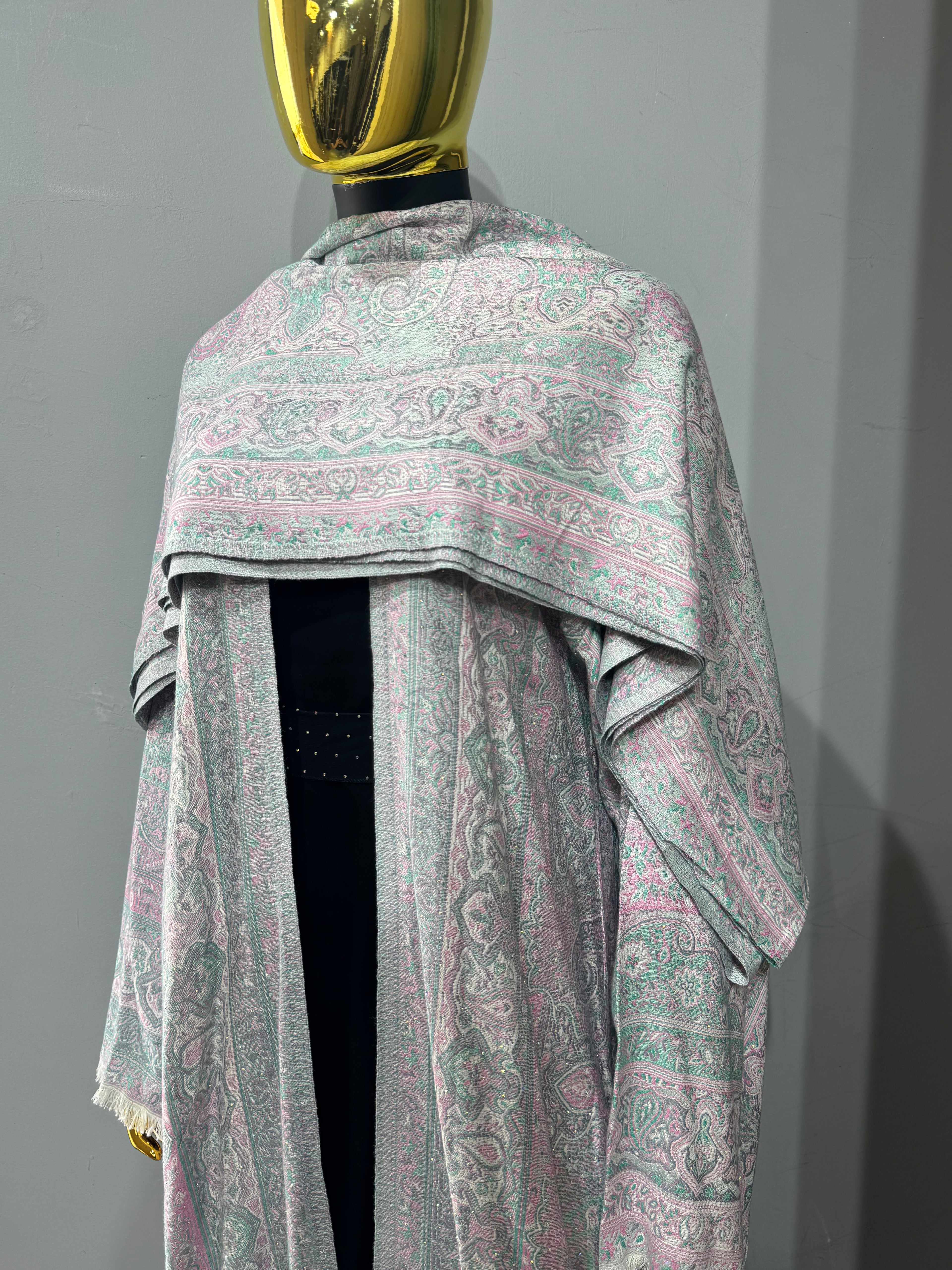Imperial Motif Pashmina(black inner)
