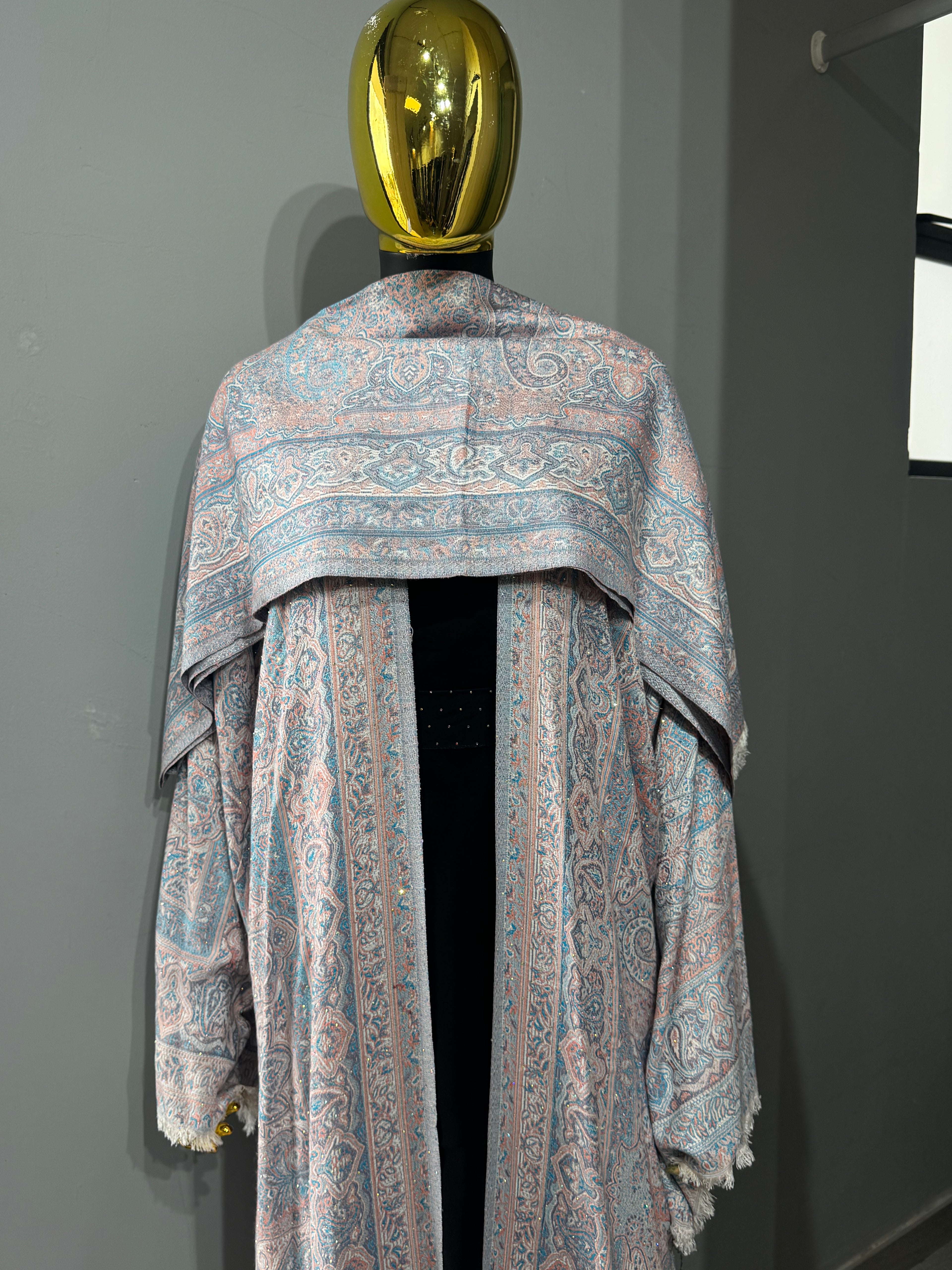 Imperial Motif Pashmina(black inner)
