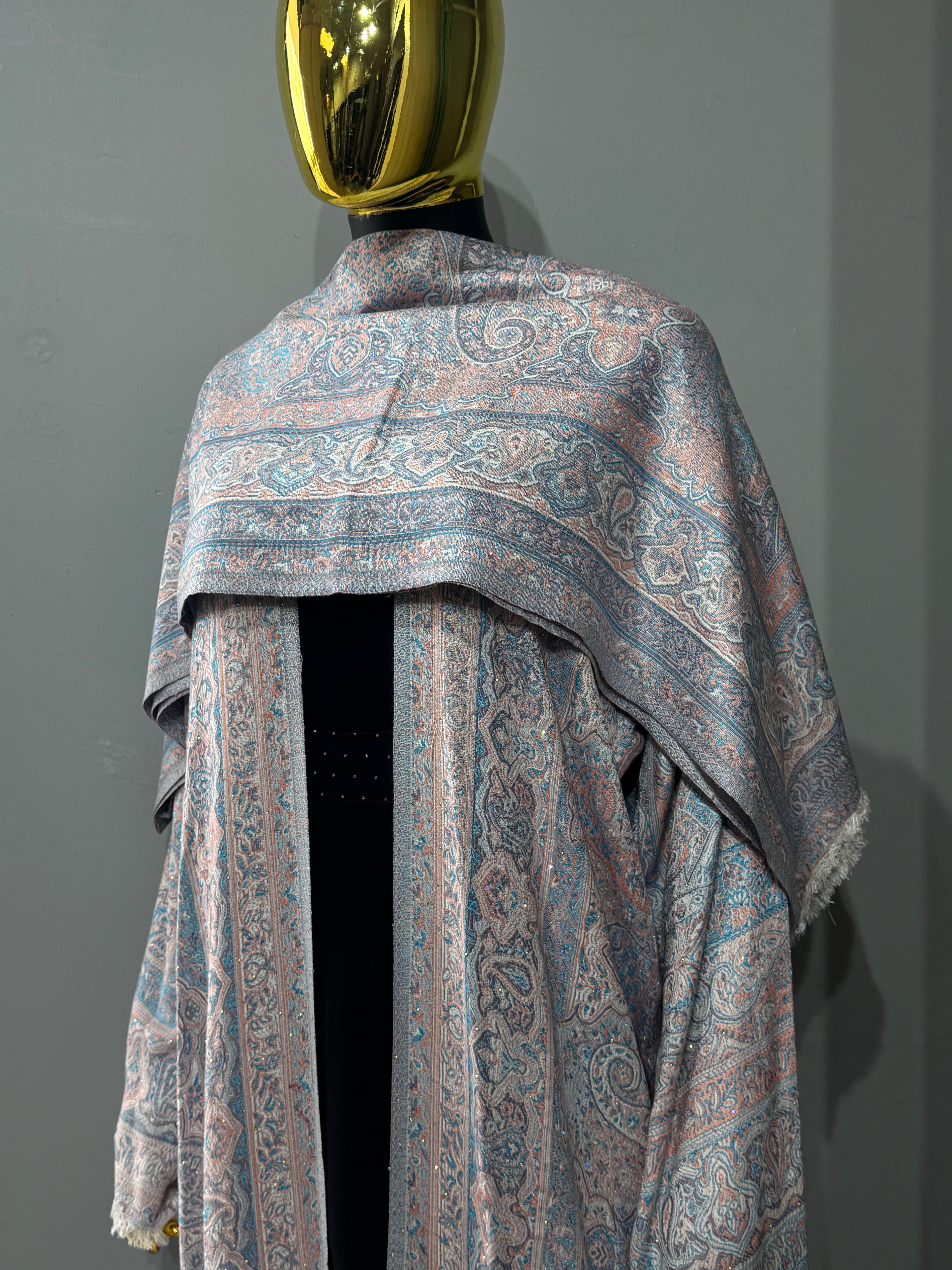 Imperial Motif Pashmina(black inner)