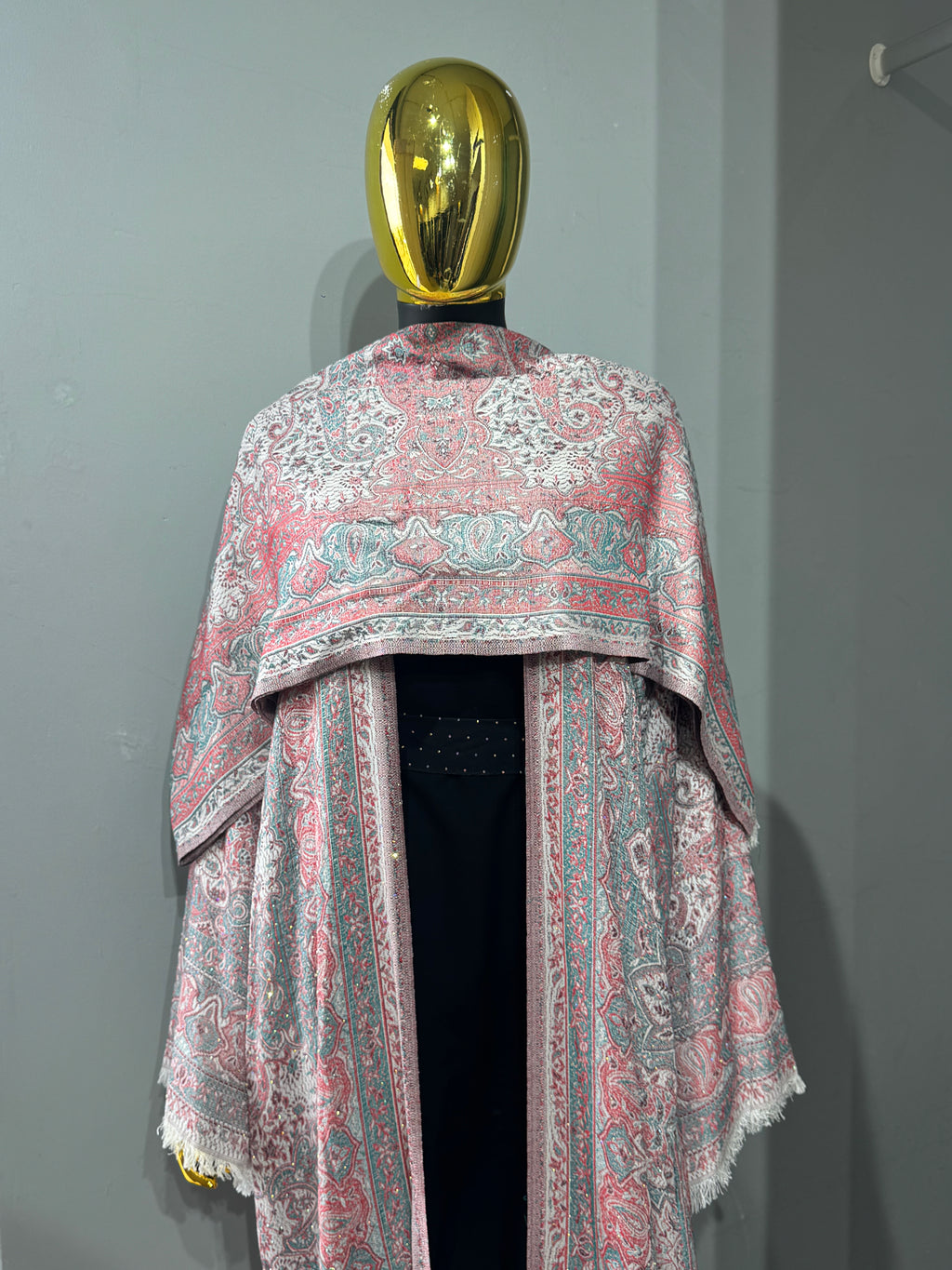Imperial Motif Pashmina(black inner)