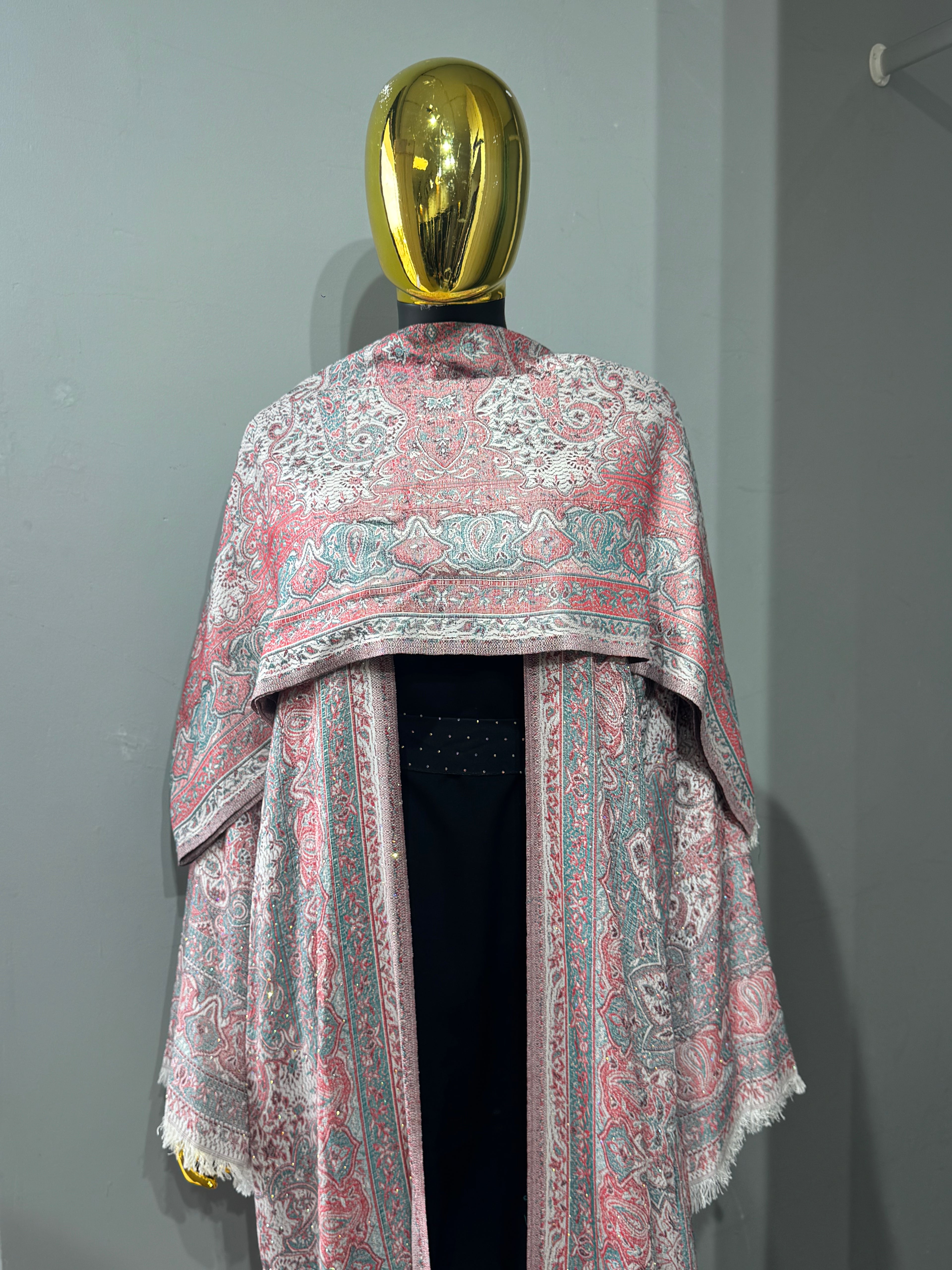 Imperial Motif Pashmina(black inner)